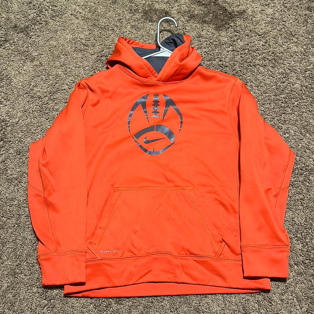 Neon orange therma-fit hoodie